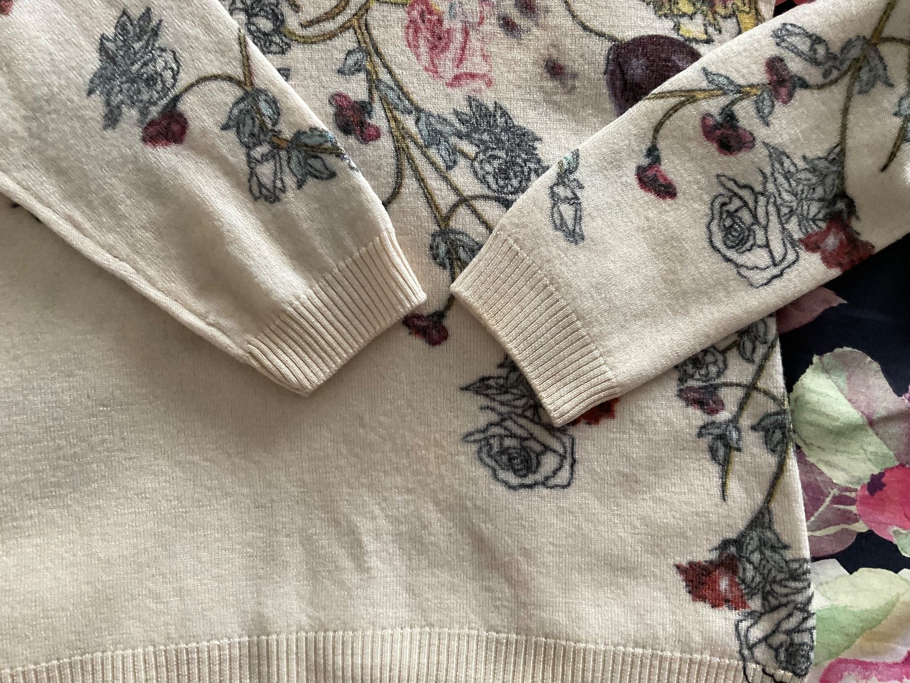 Peter Hahn Pullover & Sweatshirts: Peter Hahn Merino Wolle Pullover Gr 38/36 ecrue/Bunt – Gebraucht aus Urdorf von alda02 7