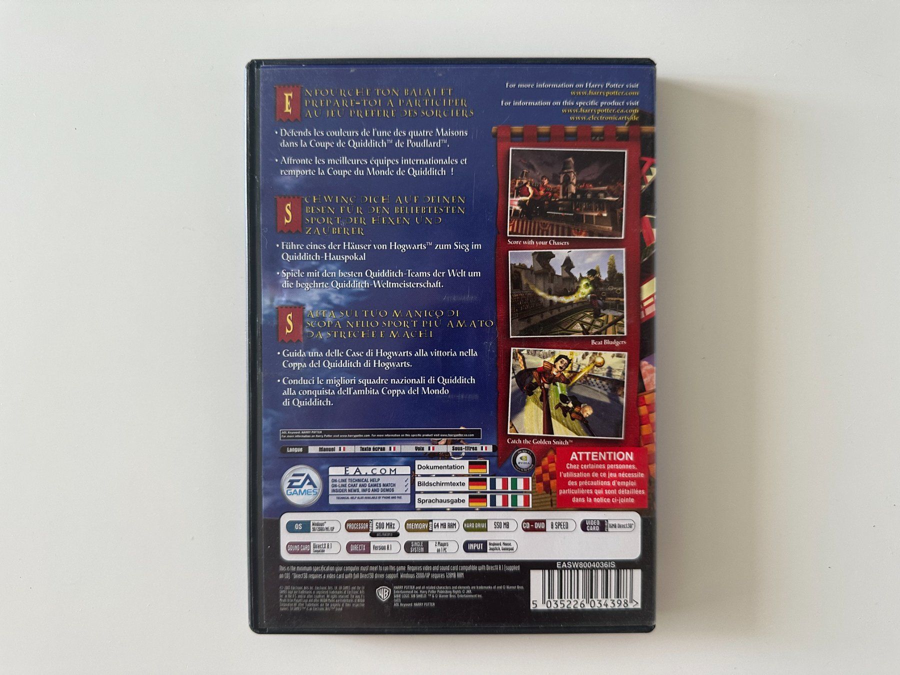 Microsoft Giochi: Harry Potter: Quidditch World Cup, PC Games – Usato da Couvet venduto da nay_prh5 2