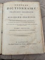 Nouveau Dictionnaire Francais-Allemand 1801 Tome 1