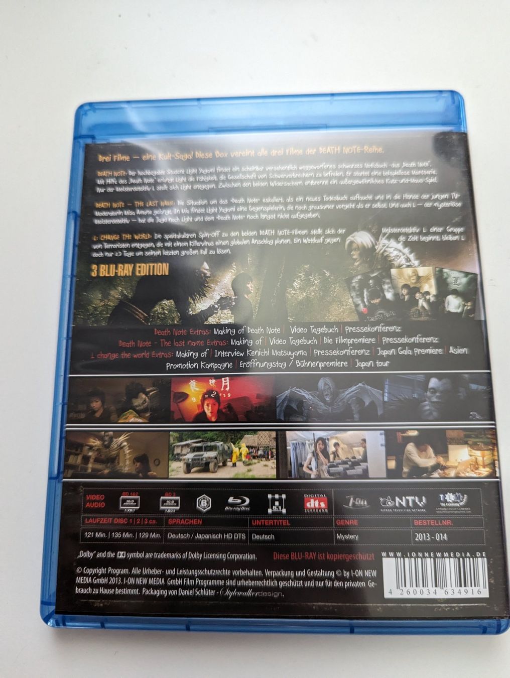 Tutti i DVDs: Death Note Die Komplette Saga Blu Ray DVD – Usato da Hünenberg See venduto da SpecialEditionGaming 1