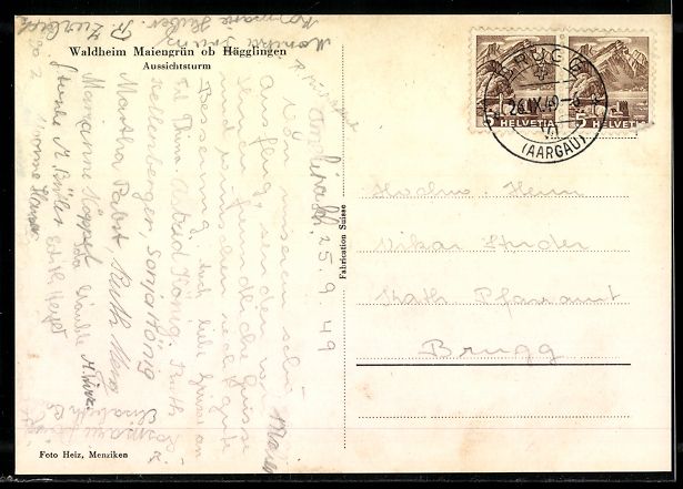 Cartes postales: Hägglingen, Waldheim Maiengrün, Aussic – D'occasion à Berlin par bartko-reher 1