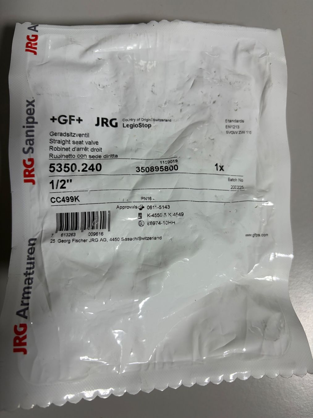 Armaturen: GF Geradesitzventil, JRG, 1/2" – Neu und originalverpackt aus Winterthur von efant12 2