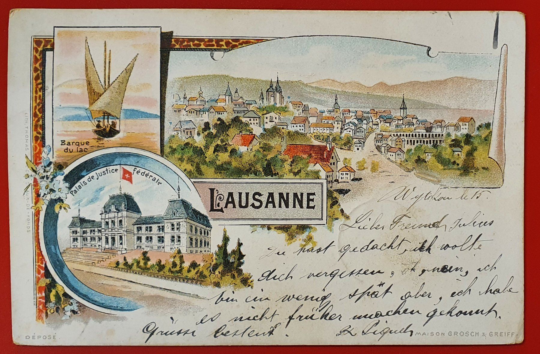 Cartoline postali: Lausanne 1899 – Usato da Kreuzlingen venduto da Rschweiz1