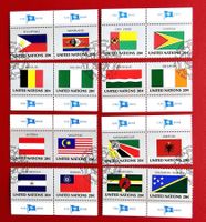 UNO NEW YORK FLAGGEN ÖSTERREICH IRLAND PAARE MIT TAB 1982 ET