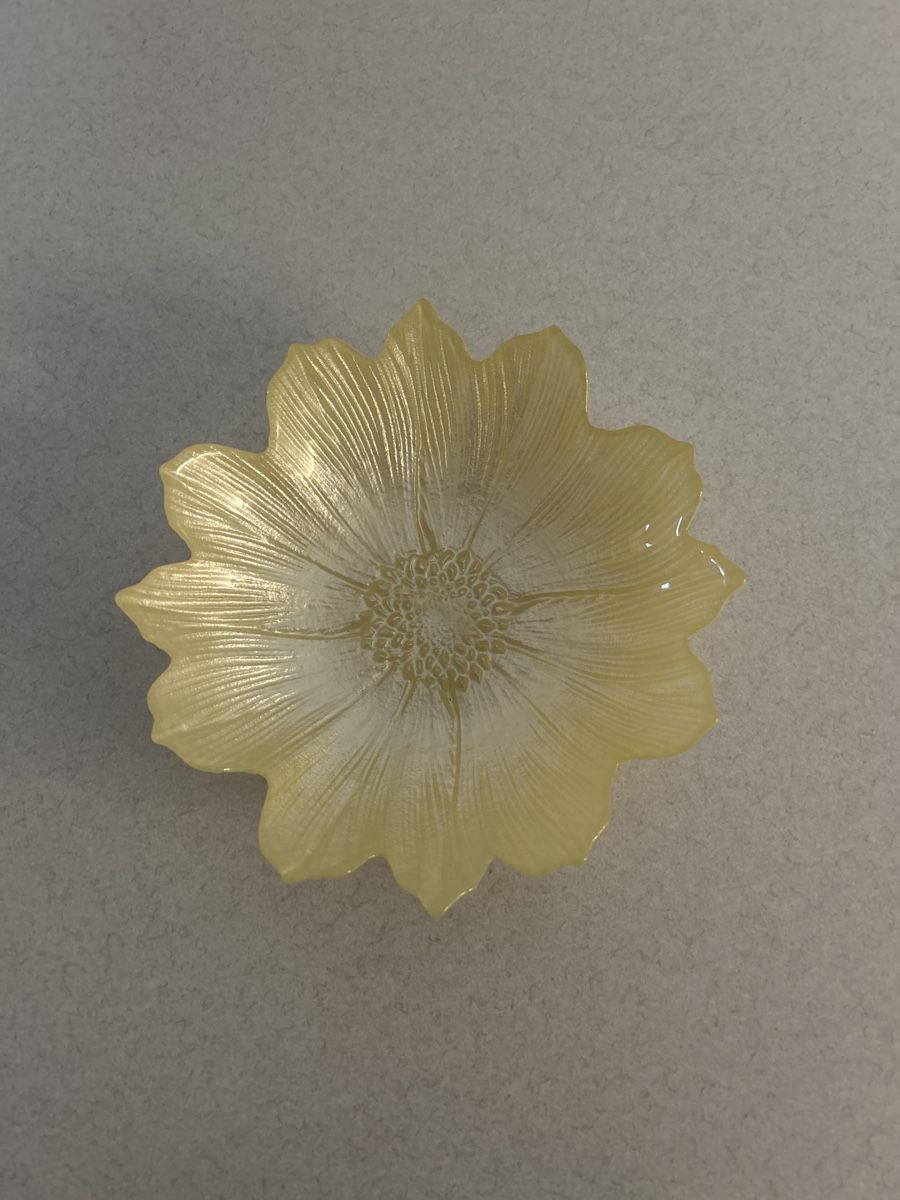 Schalen: Glas Schüsselchen Gelb – Neu (gemäss Beschreibung) aus Schänis von Ktini