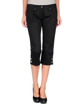 Capri Hose ROBERTO CAVALLI Gr 40 mit goldenen Knöpfen NEU