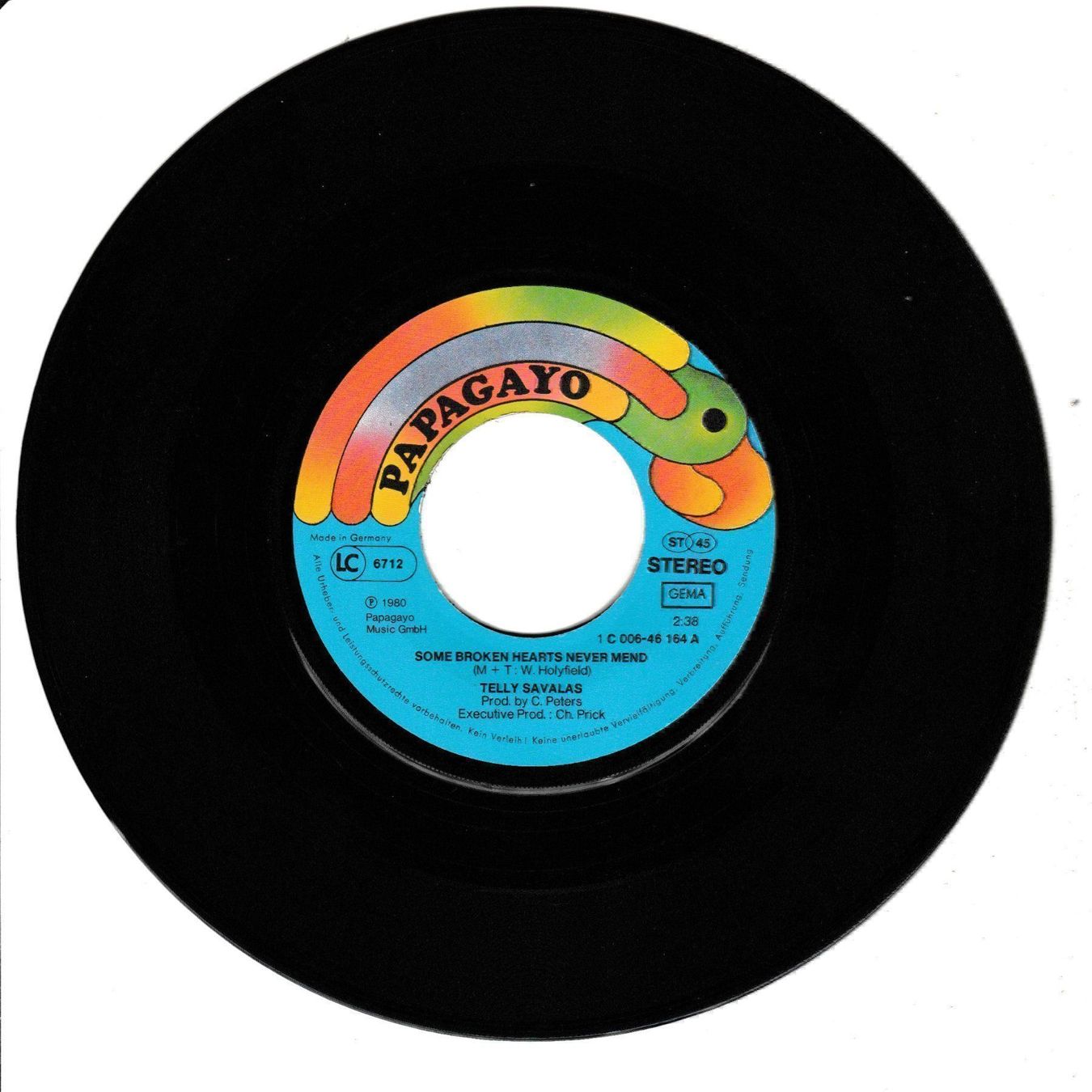 Schallplatten: Telly Savalas KOJAK: Some broken Hearts never mend 7" Vinyl – Gebraucht aus Tübach von JamesStone 2