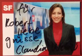 Claudia Weber SF DRS Autogramm signiert Foto 10x15cm