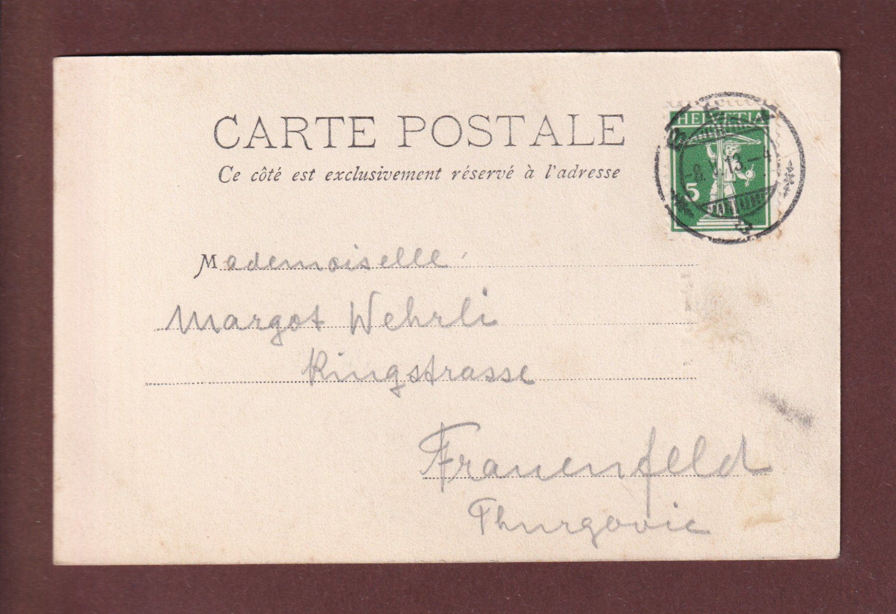Cartoline postali: Eglise de BEX - 1913 // Eckbug // – Usato da Pully venduto da nicecards 1