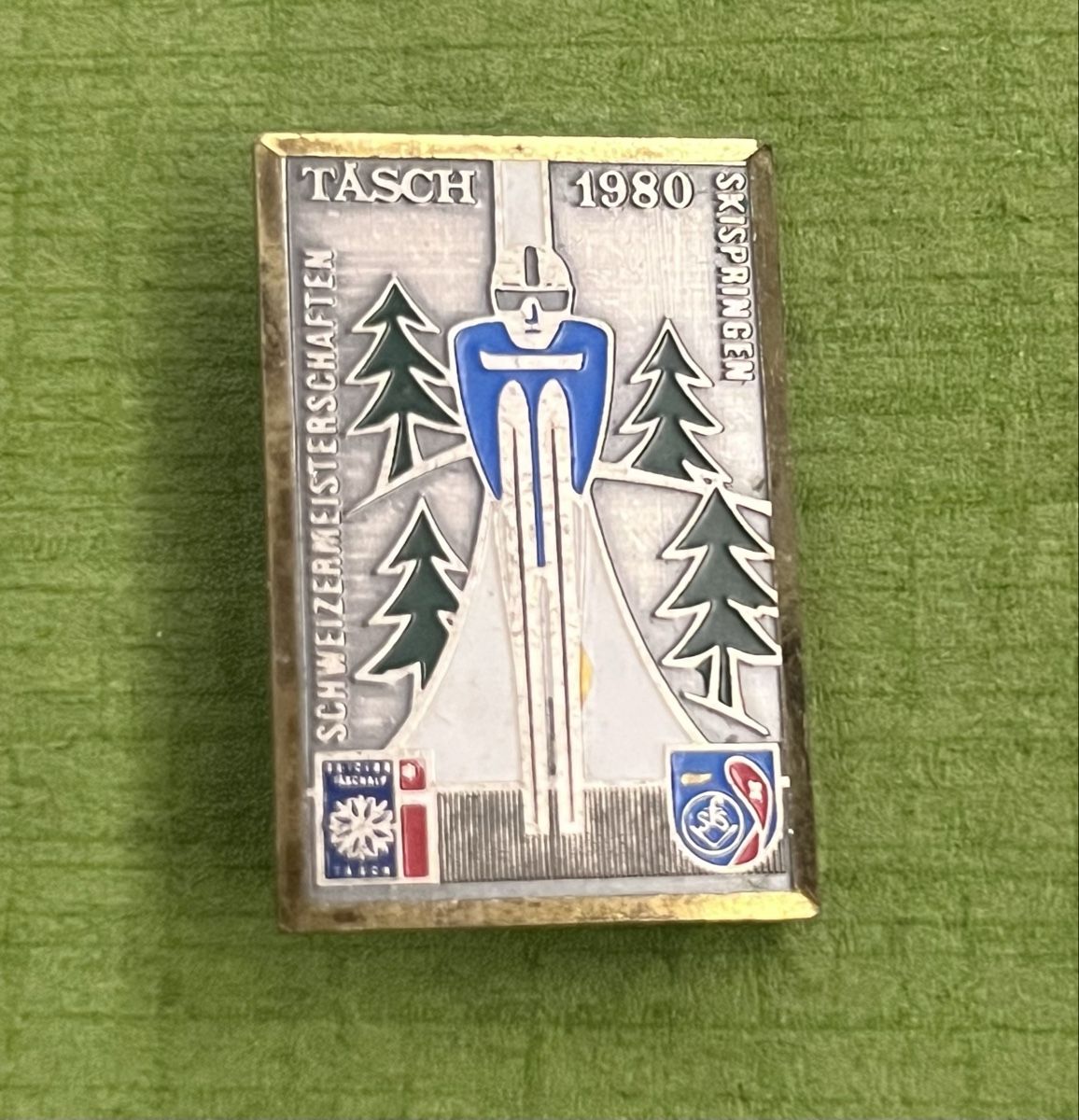 Medaglie: Täsch 1980 Skispringen Abzeichen – Usato da Itingen venduto da Bebbi6569