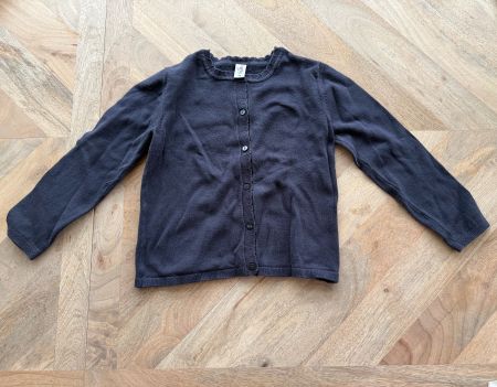 Mädchen Strickjäggli marine-blau, Gr. 128