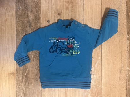 Pullover Gr. 68, Türkis, Jungen, Vintage Look