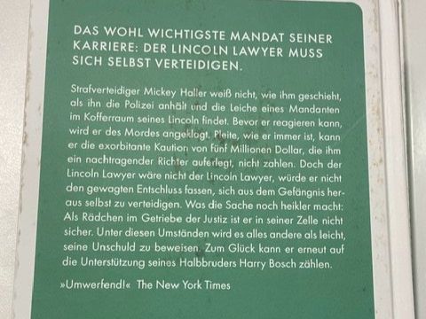 Libri: KRIMI VON MICHAEL CONNELLY – Nuovo (secondo la descrizione) da Bad Ragaz venduto da pedro04 1