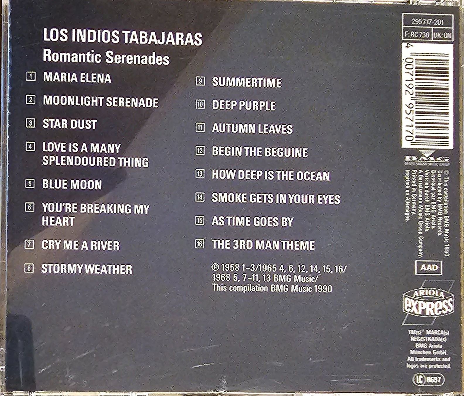 CD: Los Indios Tabajaras – Romantic Serenades – Usato da Wahlen b. Laufen venduto da Cg10 1