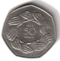 1973 Gedenksmünze 50 Pence Grossbritannien England QE II