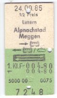 Billette Luzern - Alpnachstad - Meggen Kombi Schiff Zug