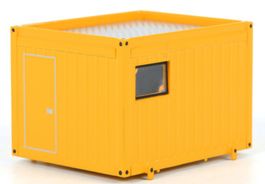 WSI BALLAST TRAILER 10FT CONTAINER YELLOW 1/50 DIECAST