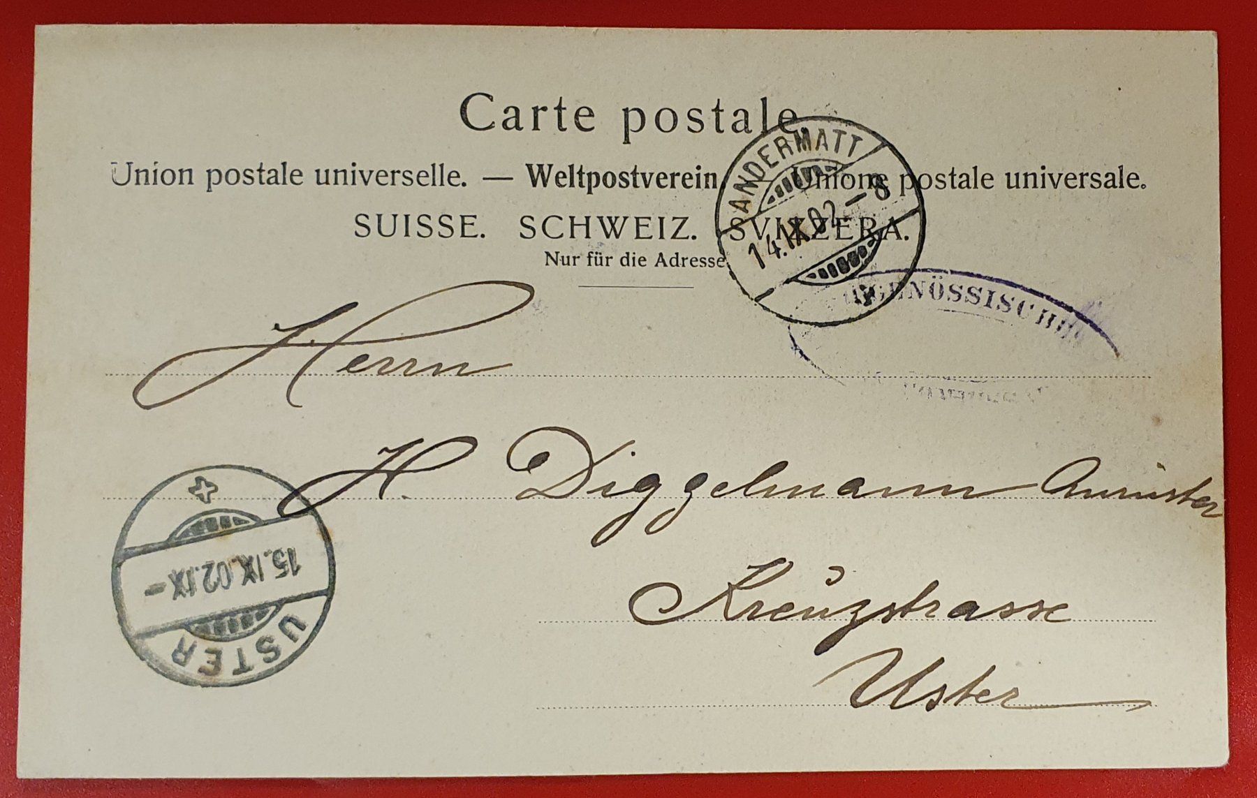 Cartoline postali: Göschenen 1902 - Gotthardbahn – Usato da Kreuzlingen venduto da Rschweiz1 1
