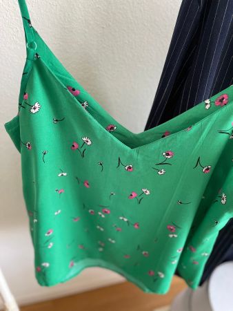 Top d'été ASOS vert à fleurs - Taille 50 chic et confortable