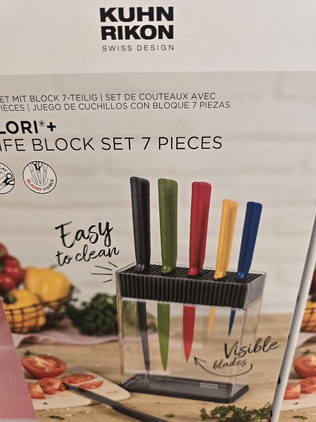 Coltelli: bloc de couteaux 7 pièces Colori – Nuovo e nell'imballaggio originale da Muraz (Collombey) venduto da Bahazm