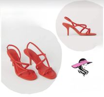 H&M T.40 Neuf! Sandales Rouge!