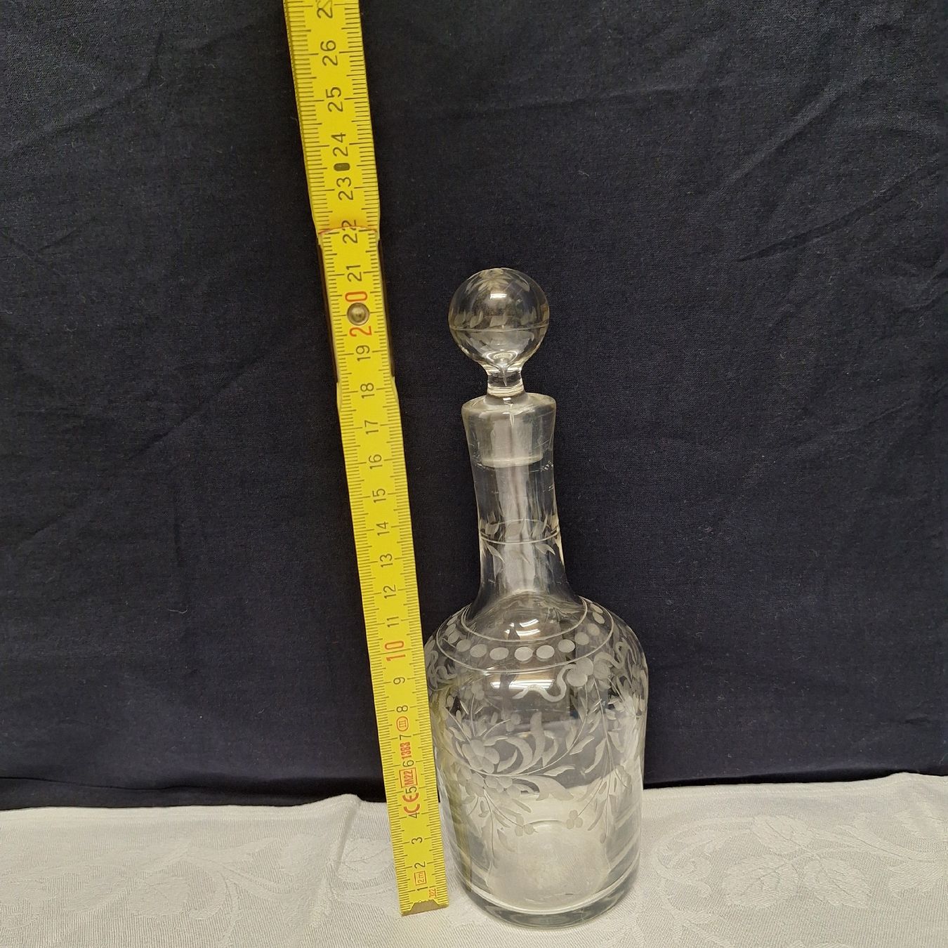 Caraffe: Versand möglich! Glaskaraffe,  Karaffe,  romantisches Muster – Usato da Winterthur venduto da Goldpipau 7