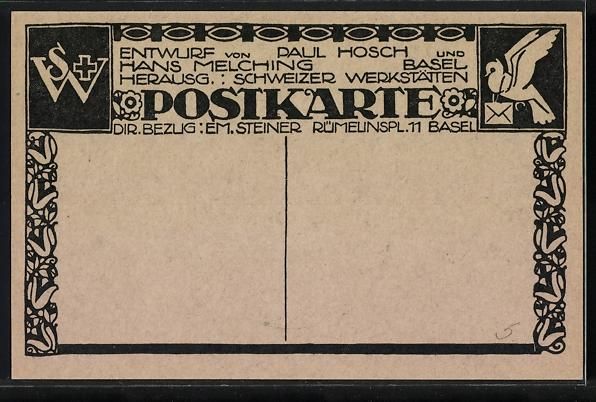 Ansichtskarten: AK Schweiz, Wappen von Vaud – Gebraucht aus Berlin von bartko-reher 1