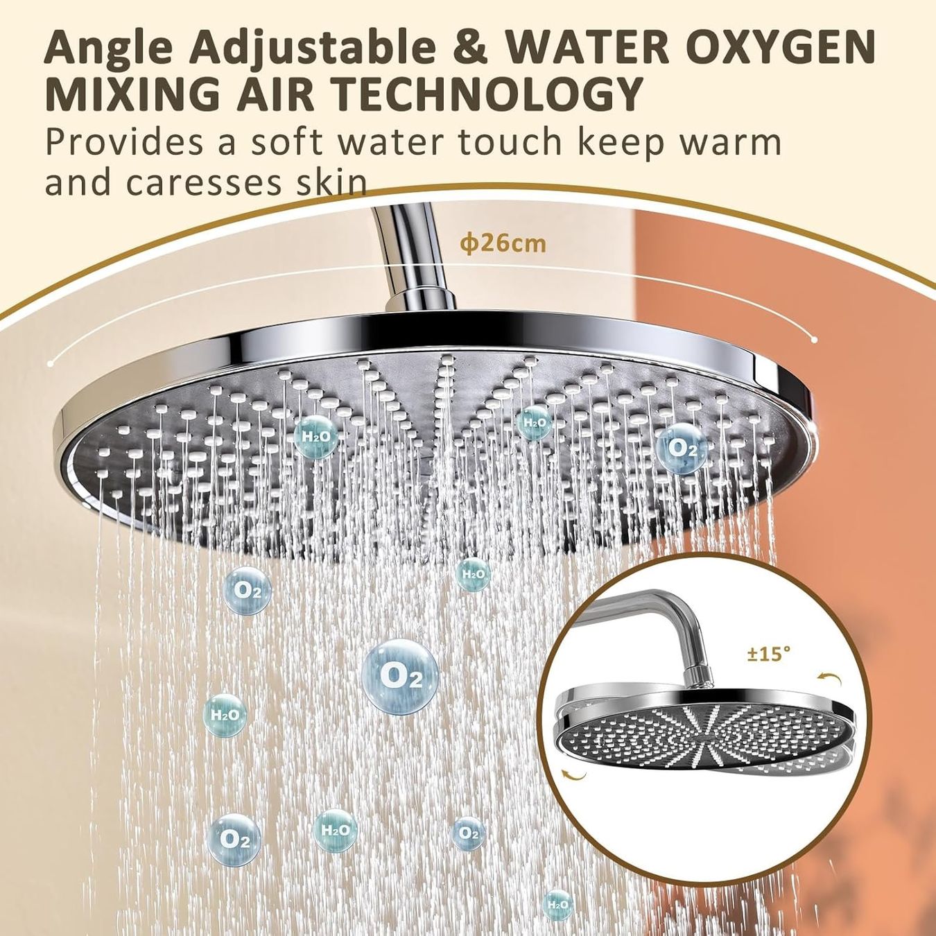 Duschen: Duschsystem Regendusche 26cm Höhenverstellbar Set – Neu und originalverpackt aus St. Gallen von sch_zsz7 4
