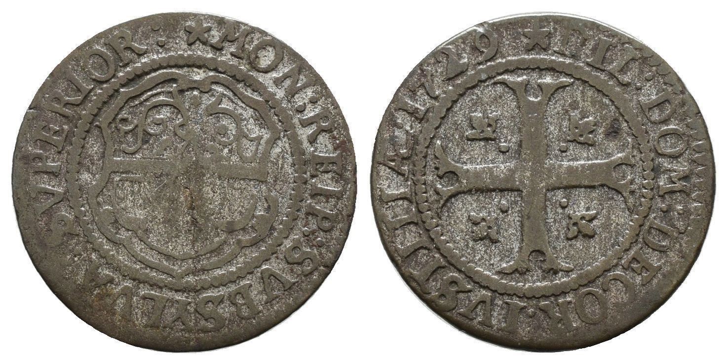 Alle Münzen: Obwalden  Kreuzer 1729 , 2-739g  /3774 – Gebraucht aus Trimbach von Solothurn1