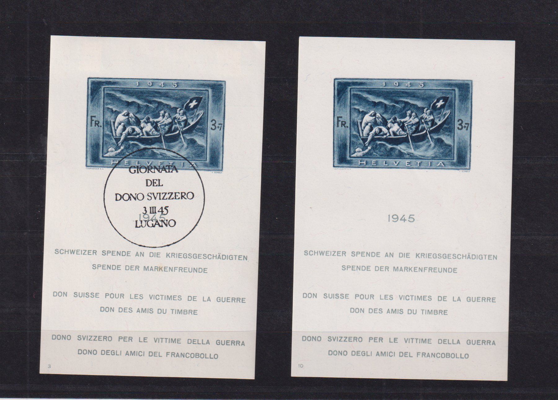 Alle Briefmarken: Spendeblock postfrisch** und gestempelt ! Tadellos ! – Gebraucht aus Bibern SH von Heinibuehrer
