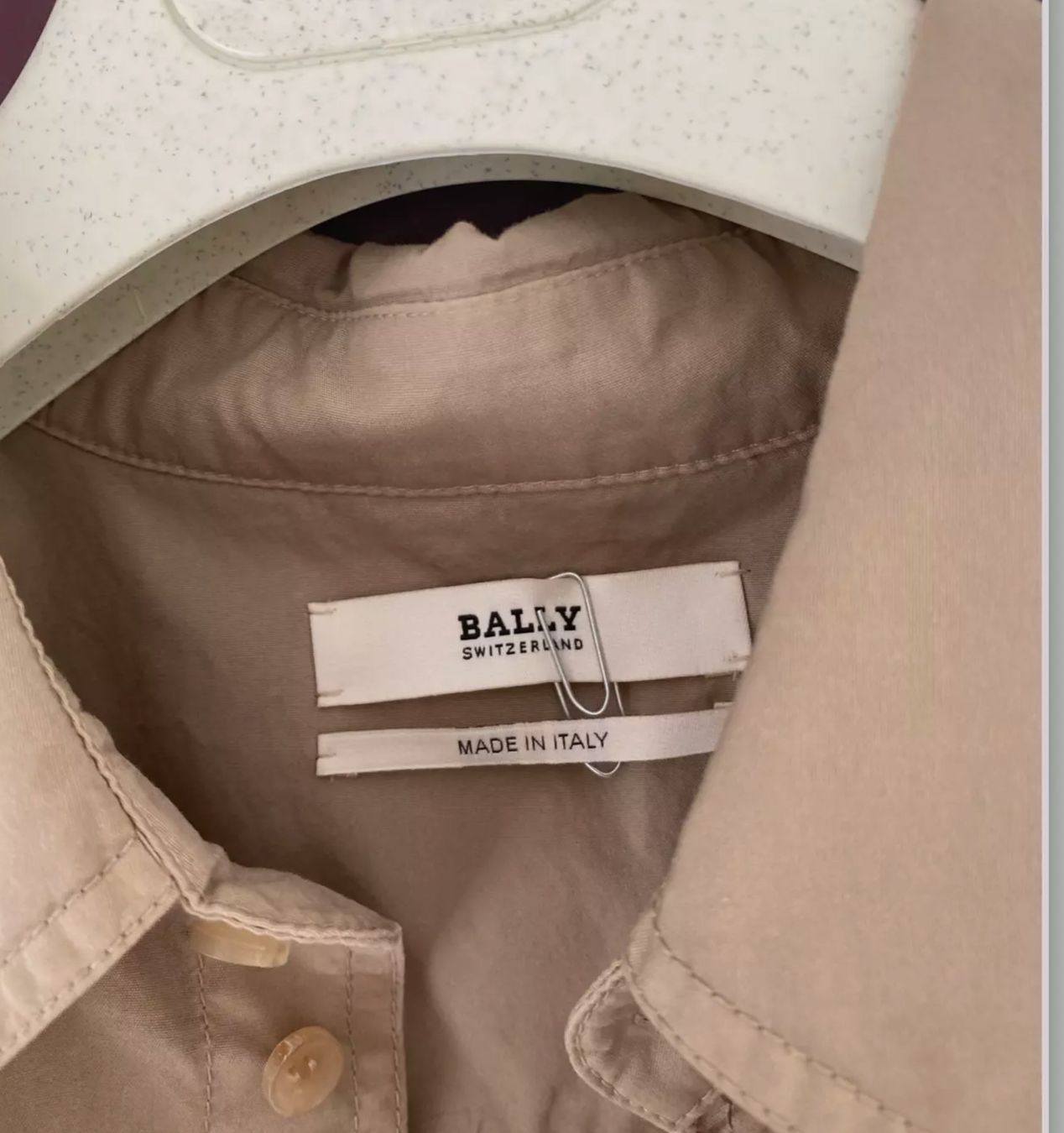 Bally Camicie: Bally Herren Hemd Khaki S – Nuovo e nell'imballaggio originale da Volketswil venduto da praxis12 2