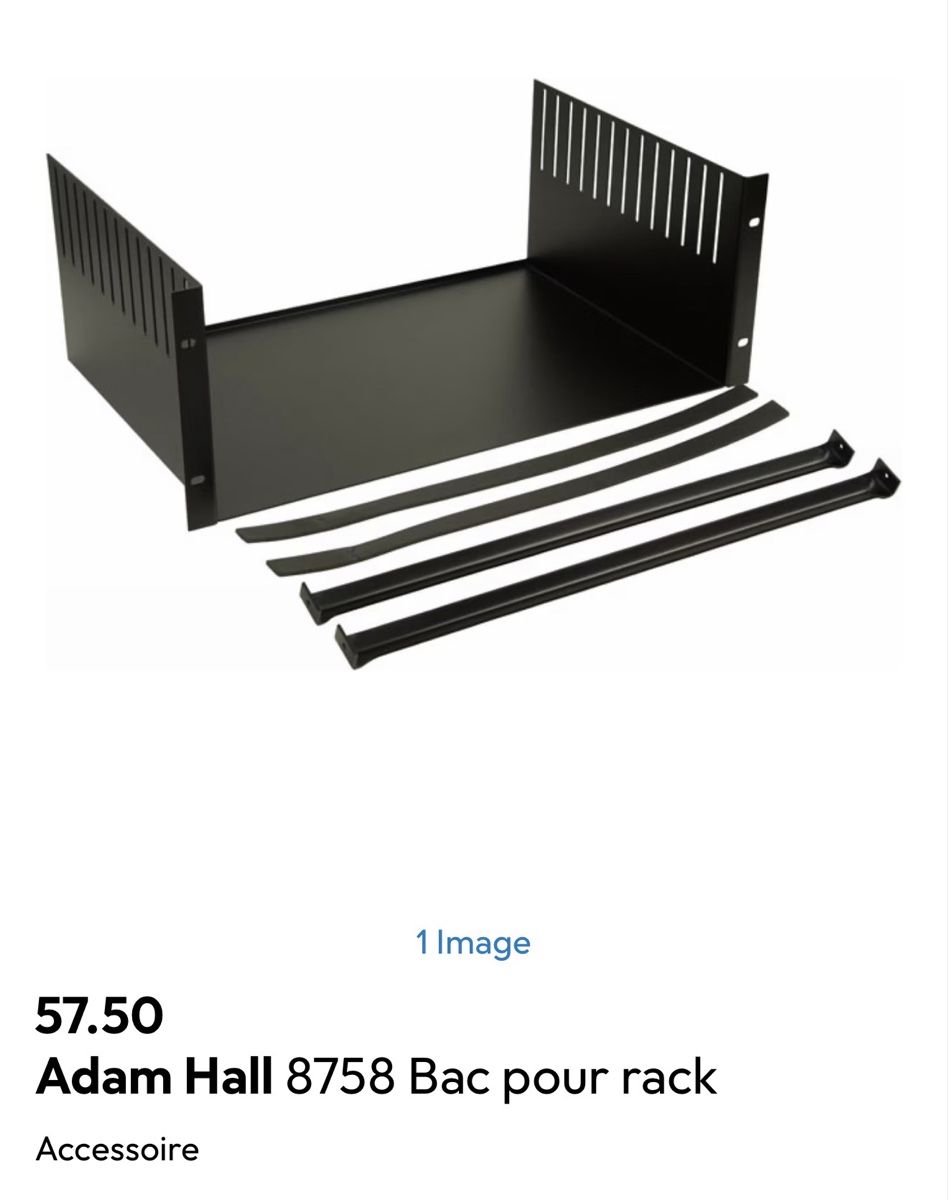 Racks & Ständer: Adam Hall 8758 Bac pour rack noir Accessoire – Neu (gemäss Beschreibung) aus Lausanne von Bazaille