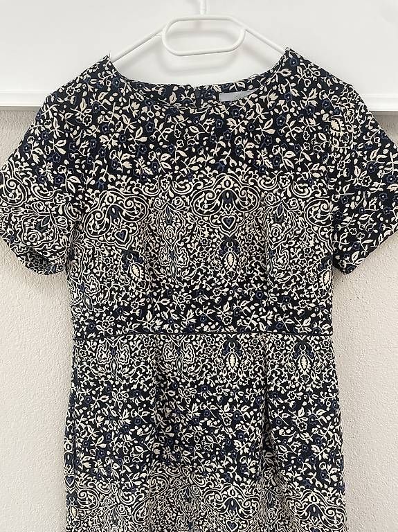 Vestiti: H&M Kleid mit Ornament-Muster  Blau/Beige – Usato da Glis venduto da SabrinaXA 1