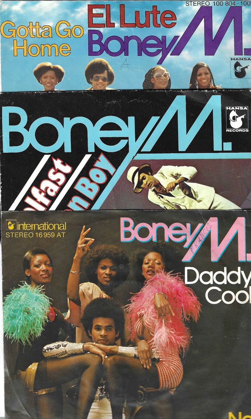 Dischi in vinile: Boney M 3 Single - Daddy Cool, Belfast, El Lute ... – Usato da Savagnier venduto da Ne2065