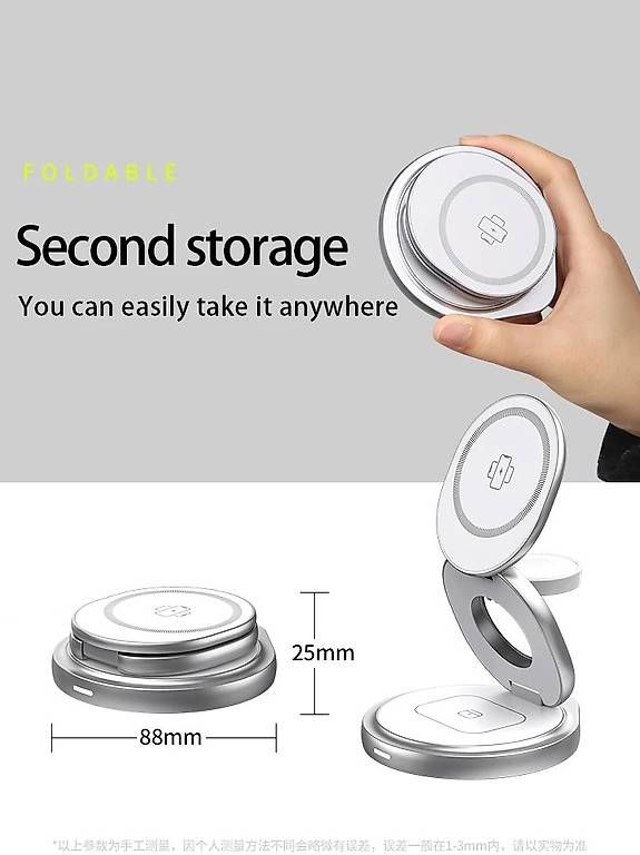 Caricabatterie: Station de charge pour Apple 3 en 1 super compact – Nuovo e nell'imballaggio originale da Morges venduto da con_jw6n 3