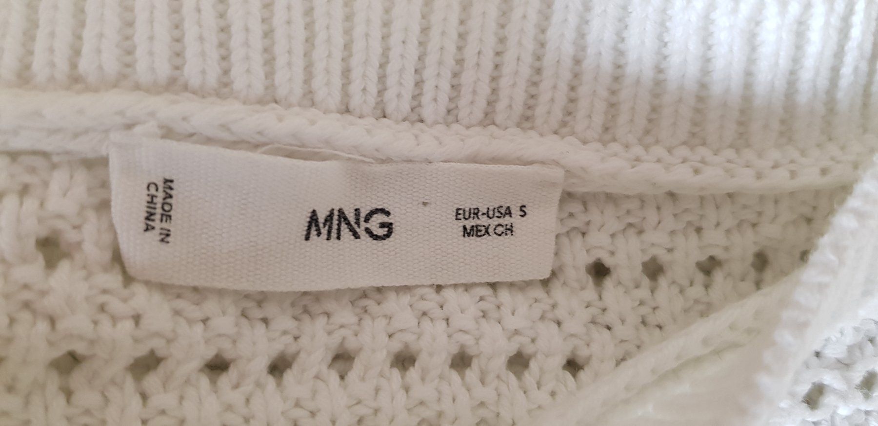 Mango Maglioni & Felpe: Pulli, Kurzarm, MNG, Häkelpulli, oversize, Crop, Gr. S – Usato da Uster venduto da Astral 5