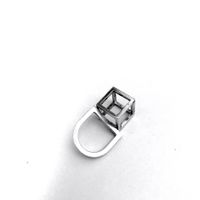 Puristischer Designer Ring / Anhänger Gr. 53