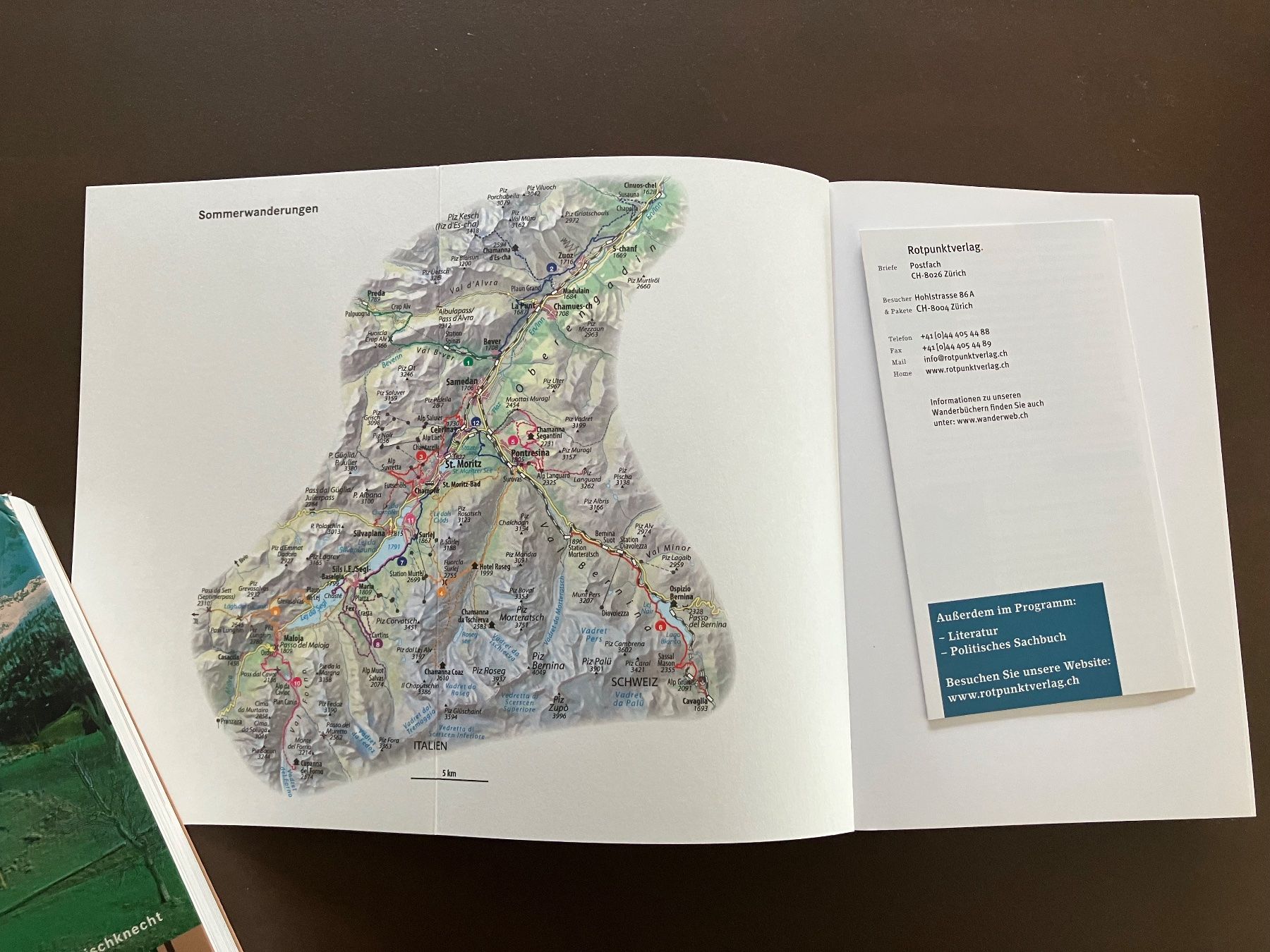 Libri: Bauer_Frischknecht: Wanderführer Engadin + Literatur – Usato da Menziken venduto da timbuktu1001 1