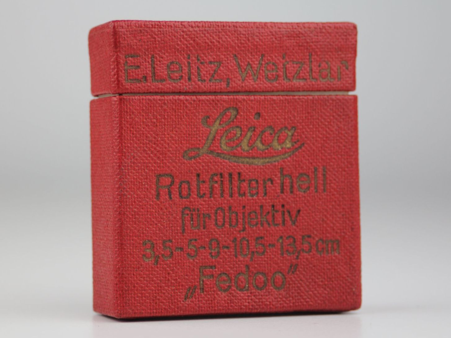 Leitz Filtri: Leica Rotfilter hell R.h. Filter Leitz Fedoo – Usato da Basel venduto da IRMAundFRED