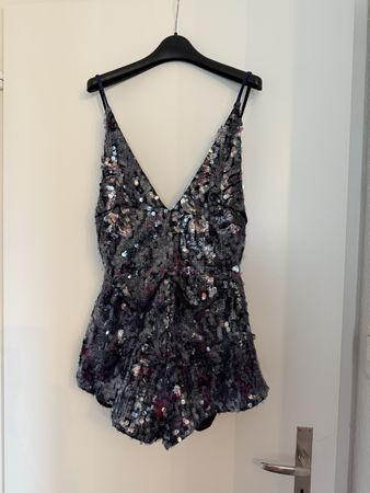 Ezgi Cinar Pailetten Overall ; Size: 34