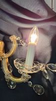 kleines Wandlämpchen  , mit Kristallen
