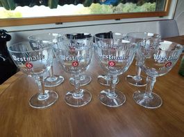 8 verres Westmalle Trappist