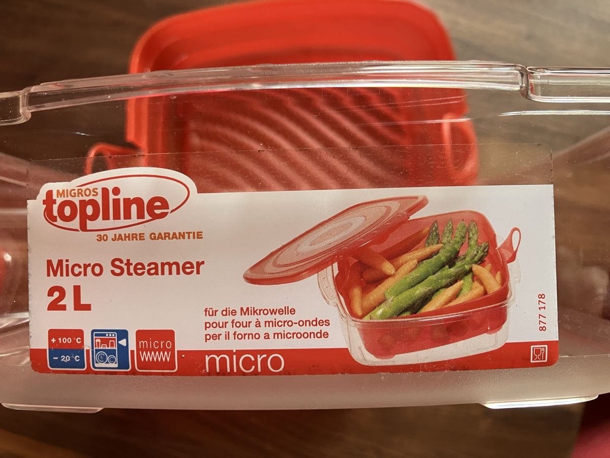 Migros Behälter & Ähnliches: Migros Topline Micro Steamer 2L - neuwertig, rot – Neu und originalverpackt aus Oberrüti von Jomaru 2