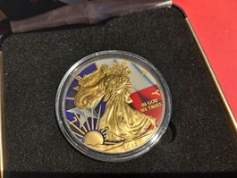 2015 AMERICAN EAGLE 1 OZ UNZE SILBER 999 USA Auflage 200 St