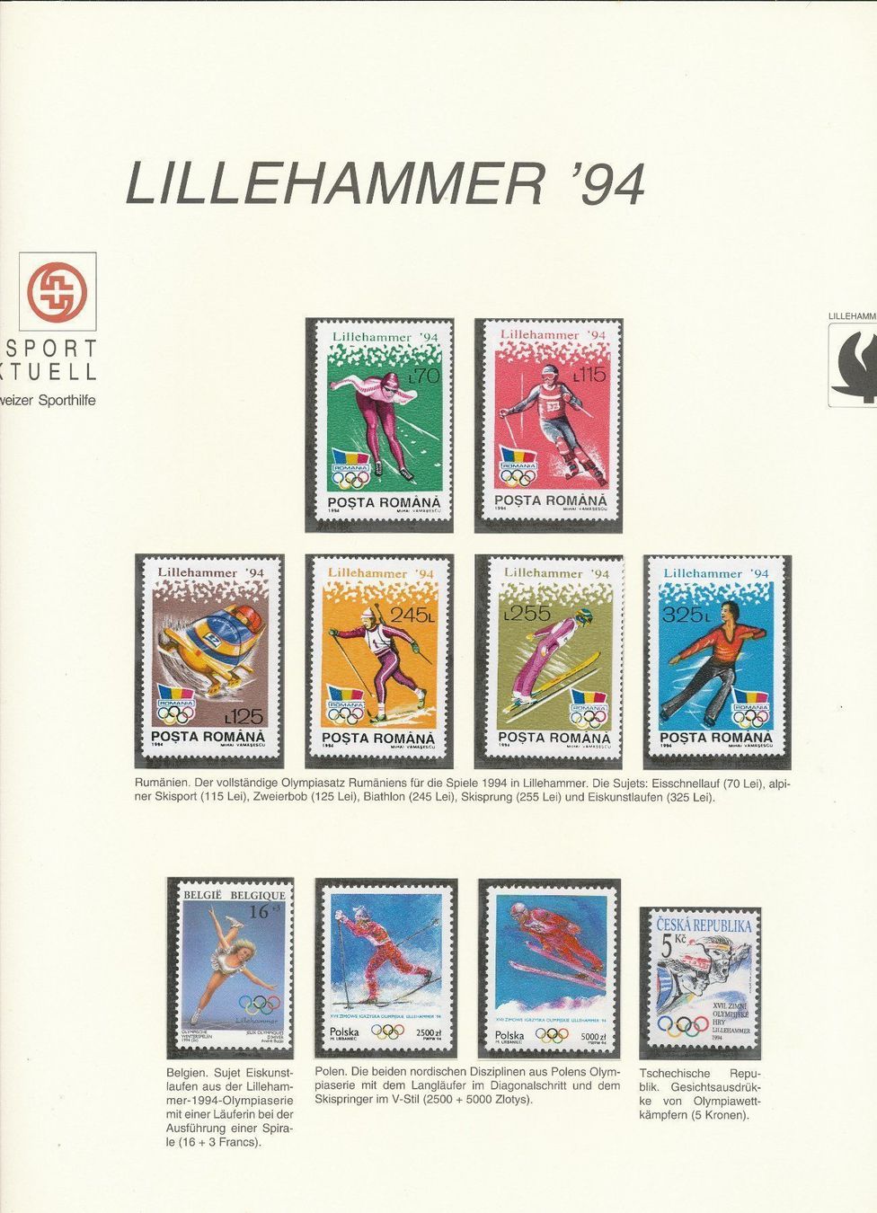 Tutti i francobolli: Schweizer Sporthilfe Briefmarken Band 2 – Nuovo e nell'imballaggio originale da Neuenegg venduto da muenzenweber-ch 5