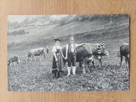 Echtfotokarte Landwirtschaft Nesslau St. Gallen
