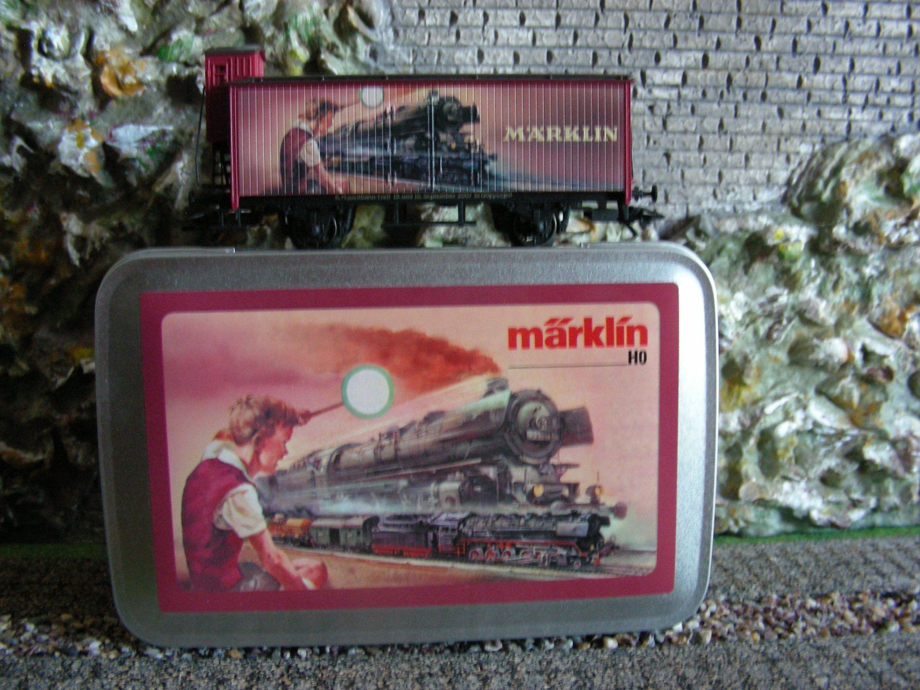 Märklin Modellini di ferrovie: Märklin Wagon anniversaire Göppingen 2007 – Usato da Villars-Burquin venduto da Rodjeurs