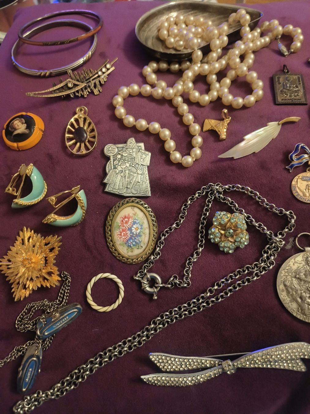 Lot De Bijoux Anciens Divers - Occasion - Parfait Pour Collectionneurs Et Créateurs