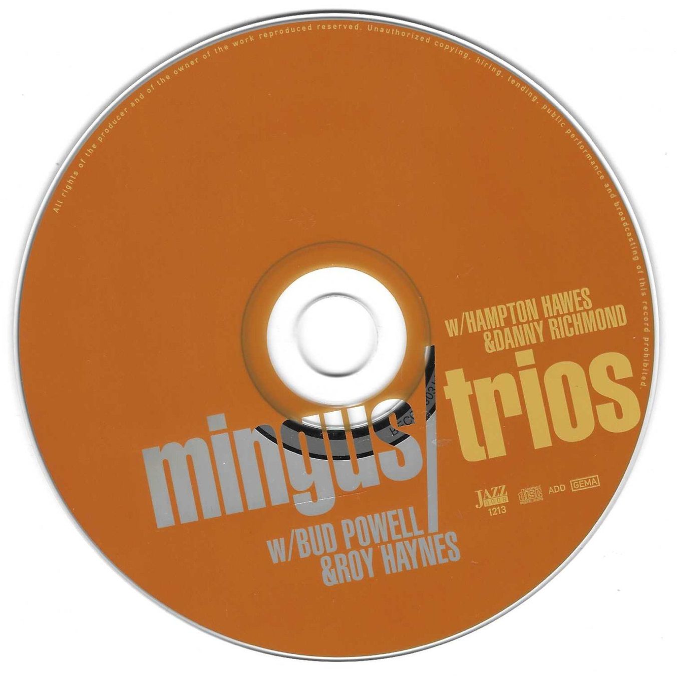 CD: MINGUS / TRIOS – Usato da Bex venduto da Giorgiob 2