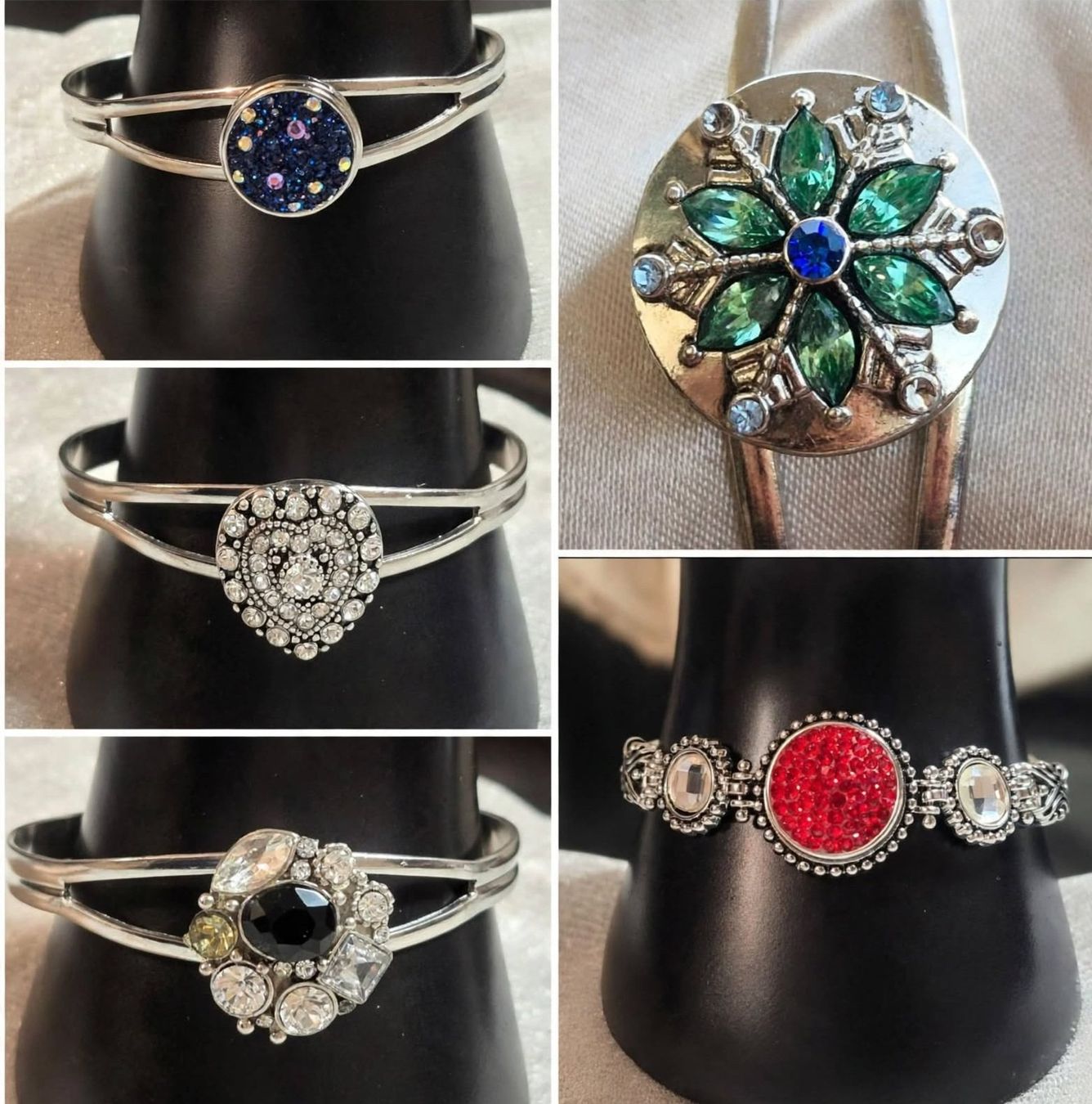 Armbänder & -reifen: 2 bracciali con bottone intercambiabile – Neu (gemäss Beschreibung) aus Giubiasco von Stefaniav